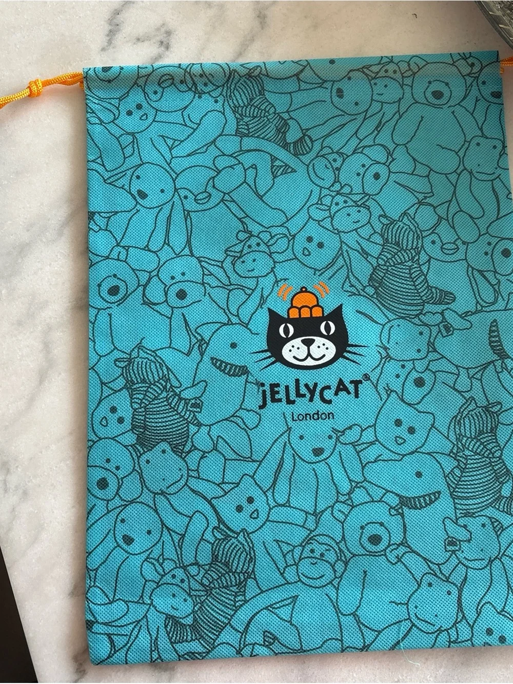 Jellycat rose bouquet with bag of purchase